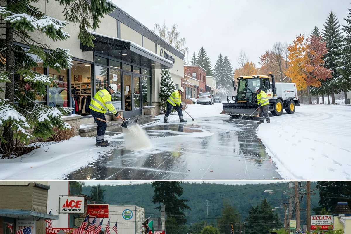 Off-Site Snow Hauling in Carnation, King County, WA - Off-site snow hauling is called for after heavy or repeated storms leave a constrained property with no place to put more snow.