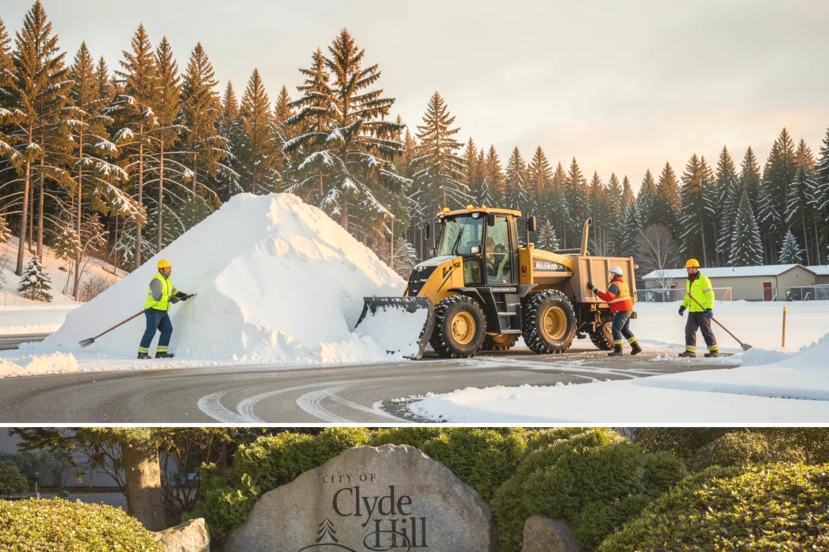 Off-Site Snow Hauling in Clyde Hill, King County, WA - Off-site snow hauling is called for after heavy or repeated storms leave a constrained property with no place to put more snow.