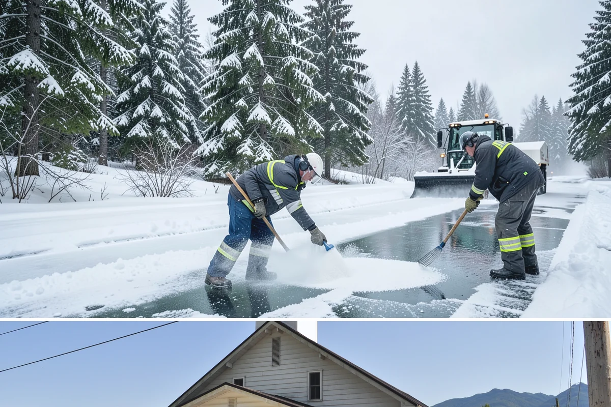 Off-Site Snow Hauling in Concrete, Skagit County, WA - Off-site snow hauling is called for after heavy or repeated storms leave a constrained property with no place to put more snow.