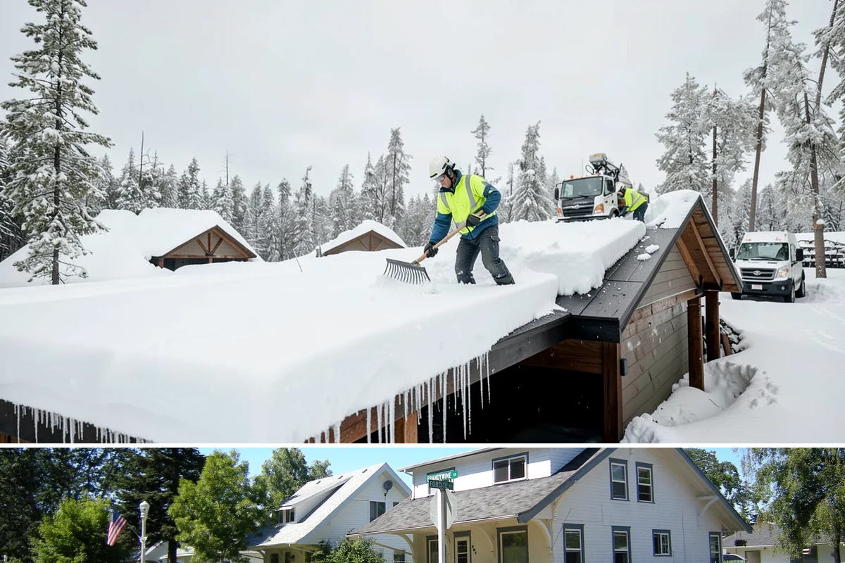 Off-Site Snow Hauling in DuPont, Pierce County, WA - Off-site snow hauling is called for after heavy or repeated storms leave a constrained property with no place to put more snow.