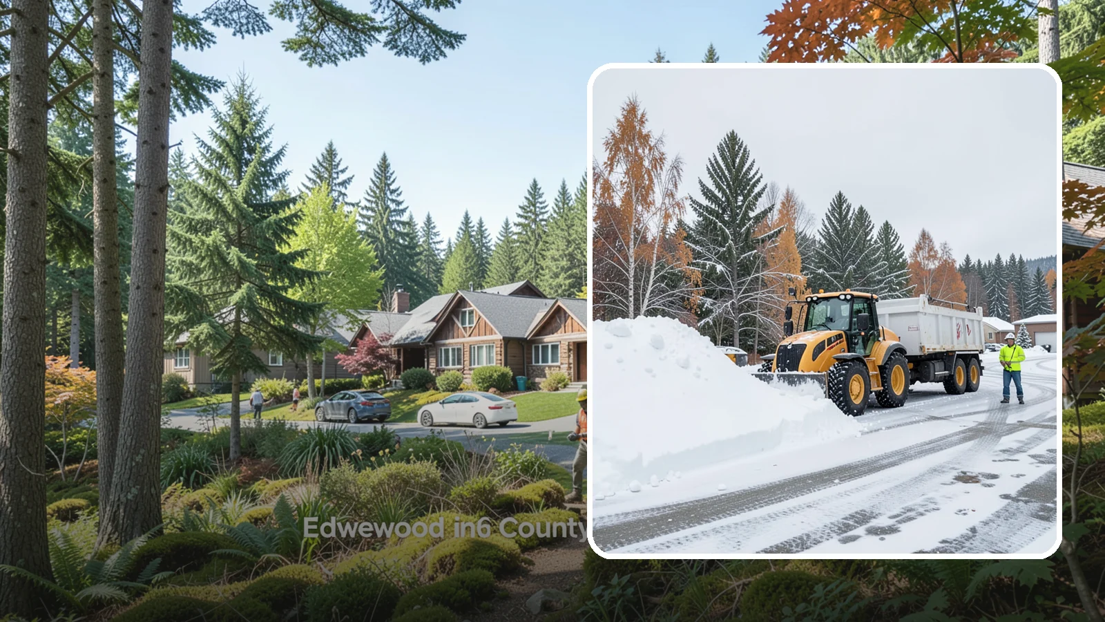Off-Site Snow Hauling in Edgewood, Pierce County, WA - We transport snow completely off your property to an approved disposal location.