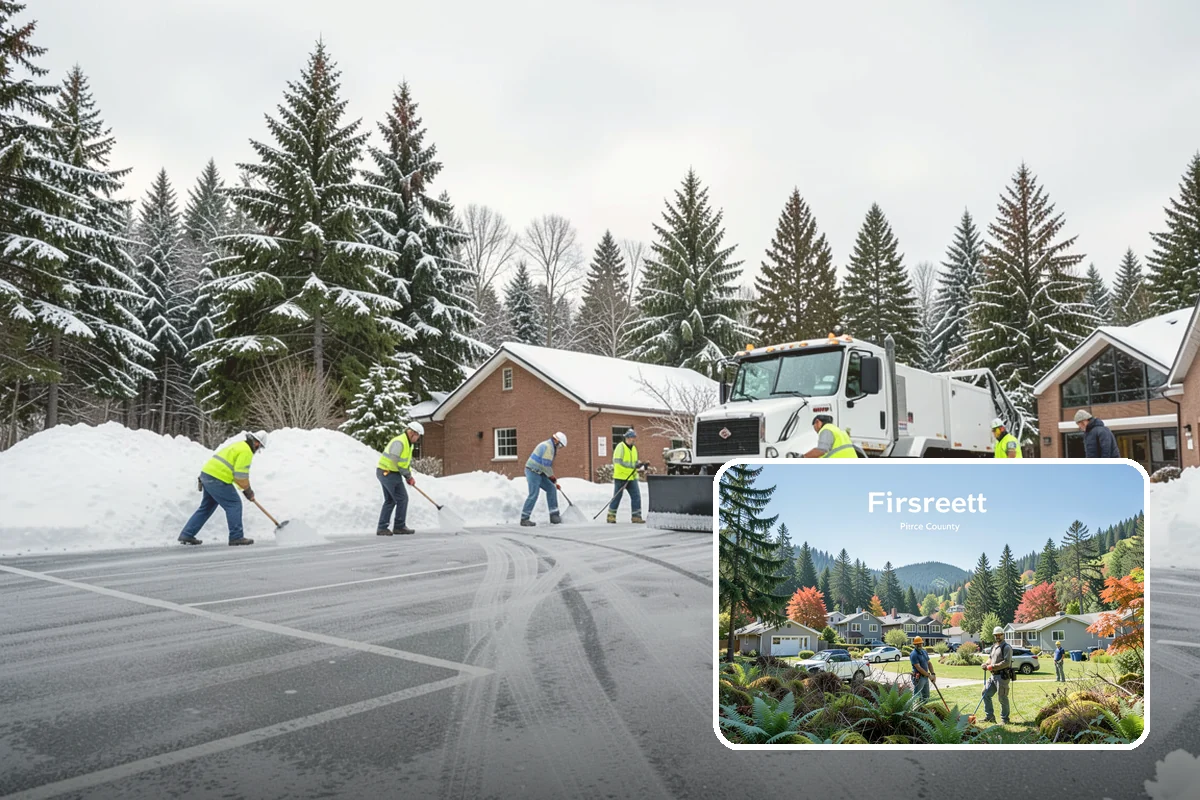 Off-Site Snow Hauling in Fircrest, Pierce County, WA - Removes snow entirely from space-constrained sites