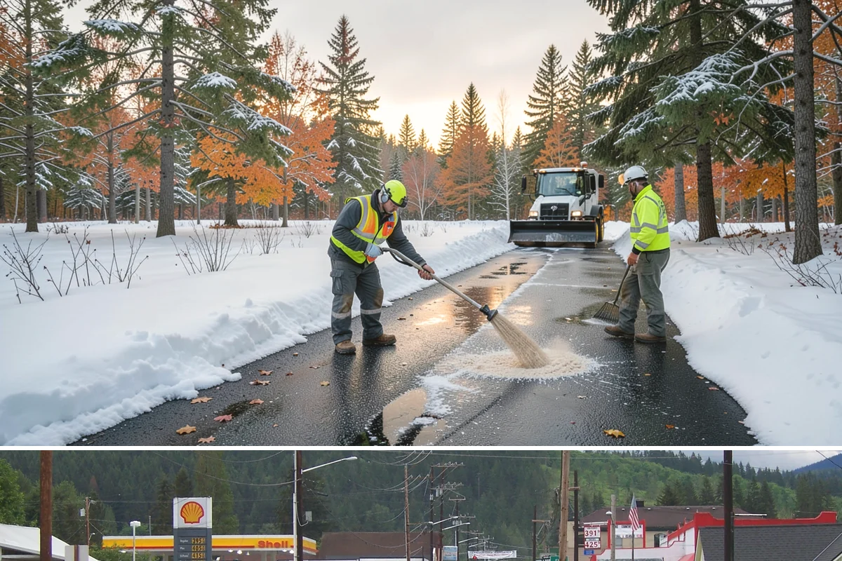 Off-Site Snow Hauling in Granite Falls, Snohomish County, WA - Off-site snow hauling is called for after heavy or repeated storms leave a constrained property with no place to put more snow.