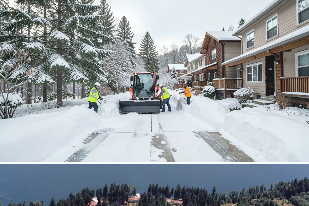 Off-Site Snow Hauling in Lakewood, Pierce County, WA - Off-site snow hauling is called for after heavy or repeated storms leave a constrained property with no place to put more snow.