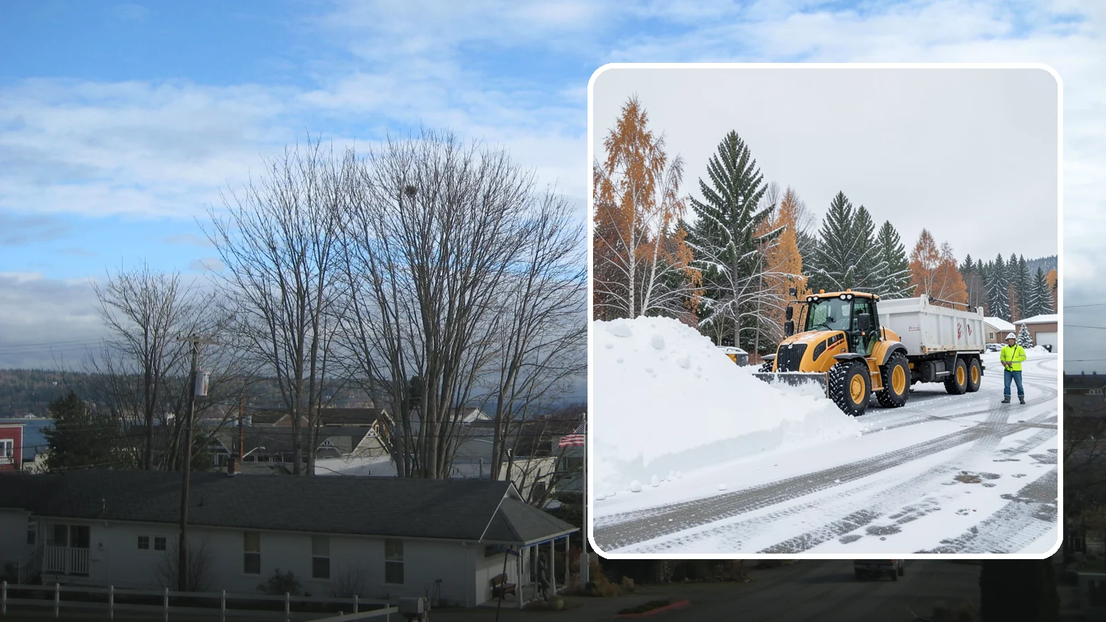 Off-Site Snow Hauling in Langley, Island County, WA - We transport snow completely off your property to an approved disposal location.