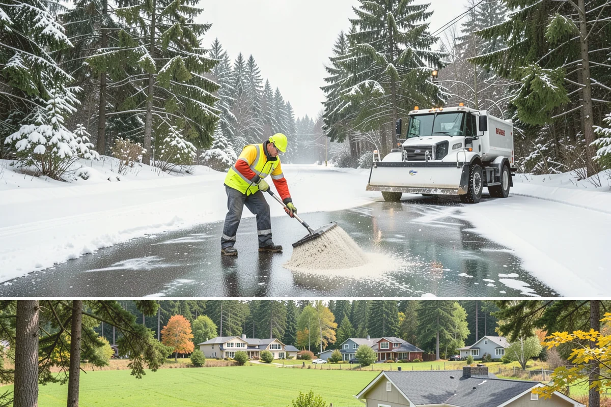 Off-Site Snow Hauling in Lyman, Skagit County, WA - Off-site snow hauling is called for after heavy or repeated storms leave a constrained property with no place to put more snow.