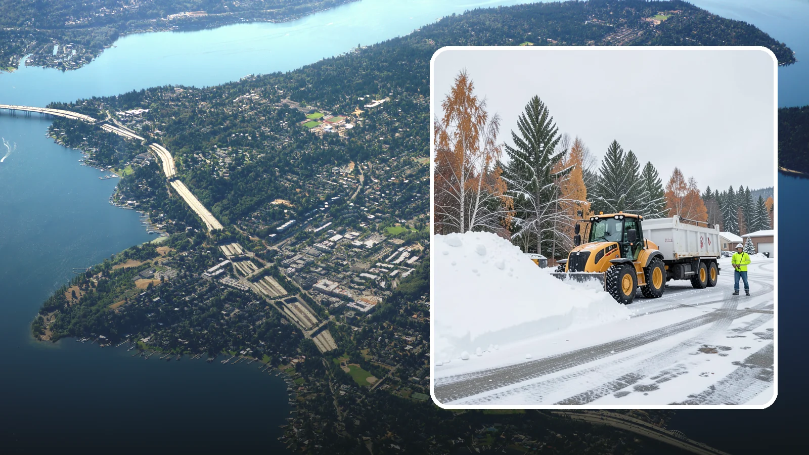 Off-Site Snow Hauling in Mercer Island, King County, WA - We transport snow completely off your property to an approved disposal location.