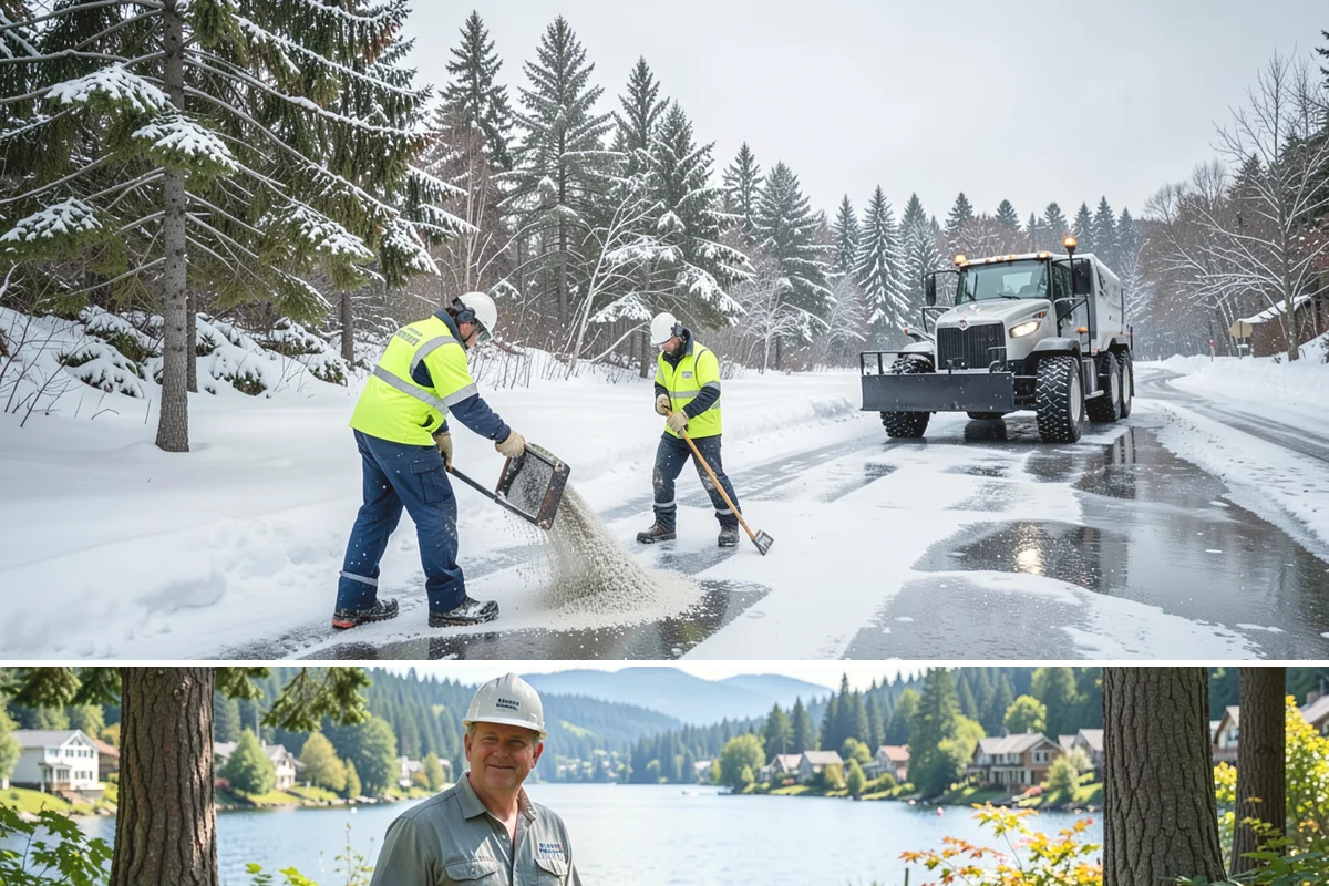 Off-Site Snow Hauling in Milton, King County, WA - Off-site snow hauling is called for after heavy or repeated storms leave a constrained property with no place to put more snow.