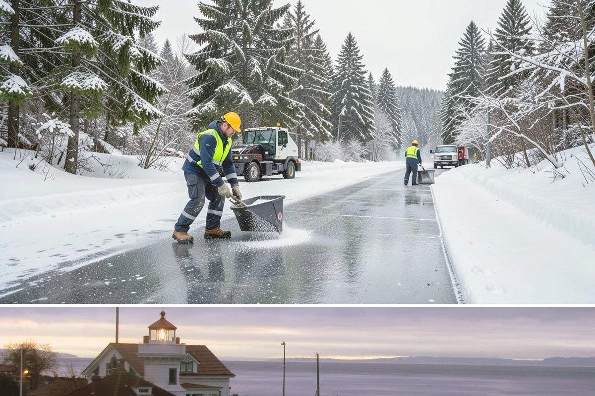 Off-Site Snow Hauling in Mukilteo, Snohomish County, WA - Off-site snow hauling is called for after heavy or repeated storms leave a constrained property with no place to put more snow.