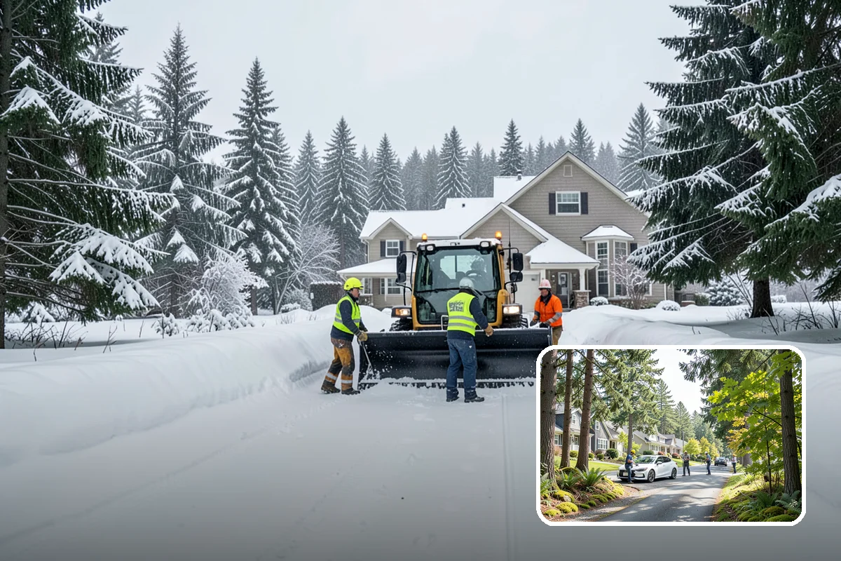 Off-Site Snow Hauling in Normandy Park, King County, WA - Removes snow entirely from space-constrained sites