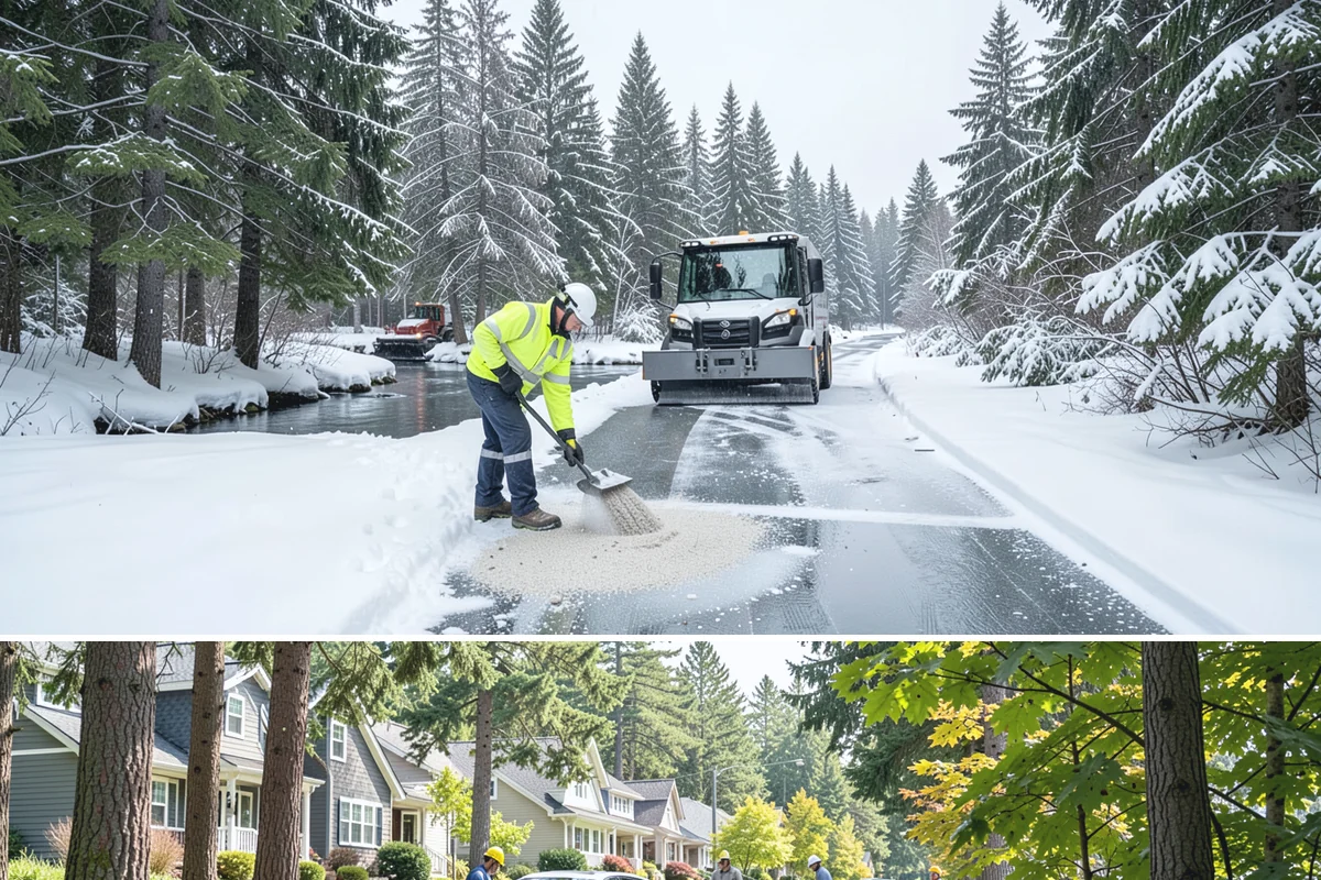 Off-Site Snow Hauling in Normandy Park, King County, WA - Off-site snow hauling is called for after heavy or repeated storms leave a constrained property with no place to put more snow.