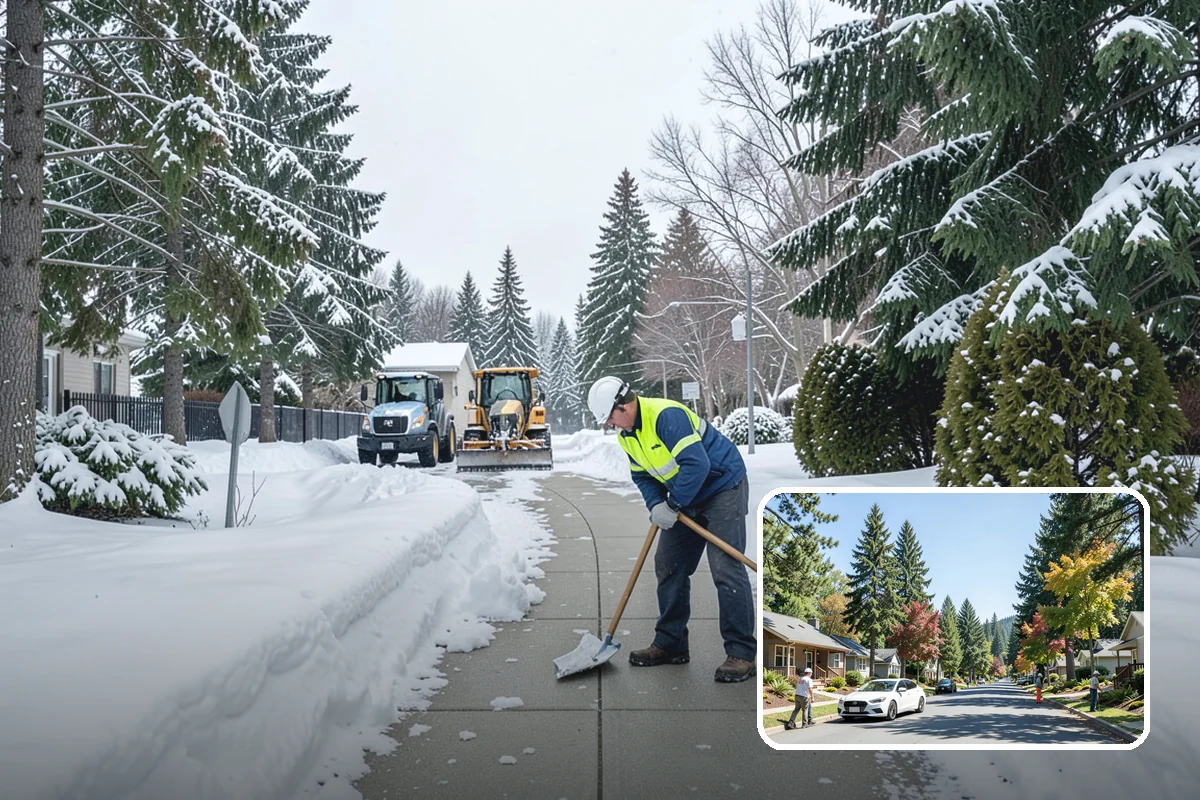 Off-Site Snow Hauling in Orting, Pierce County, WA - Removes snow entirely from space-constrained sites