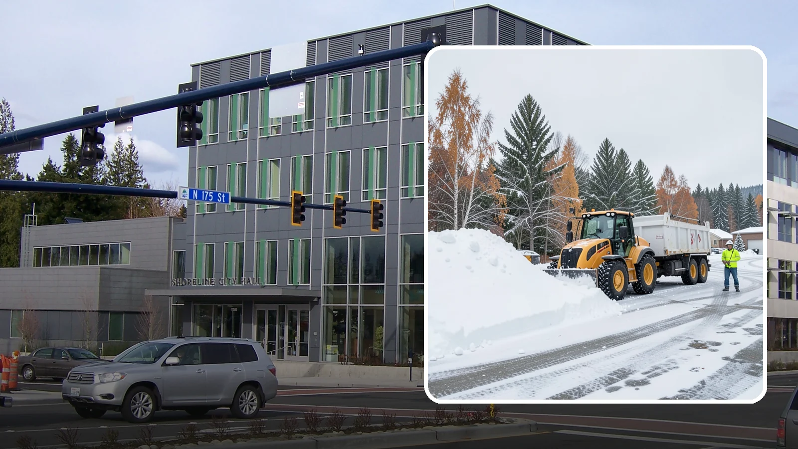 Off-Site Snow Hauling in Shoreline, King County, WA - We transport snow completely off your property to an approved disposal location.