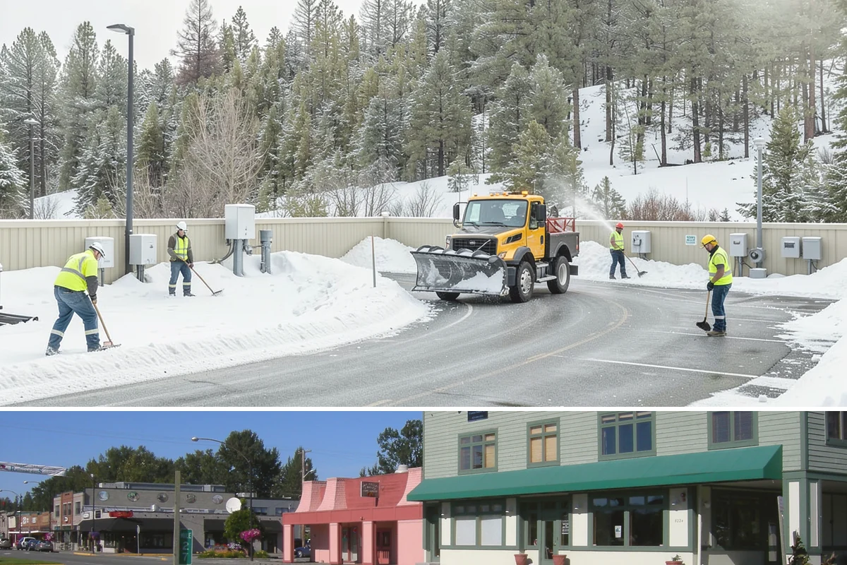 Off-Site Snow Hauling in Snoqualmie, King County, WA - Off-site snow hauling is called for after heavy or repeated storms leave a constrained property with no place to put more snow.