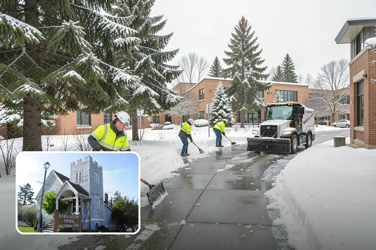 Off-Site Snow Hauling in Steilacoom, Pierce County, WA - Removes snow entirely from space-constrained sites