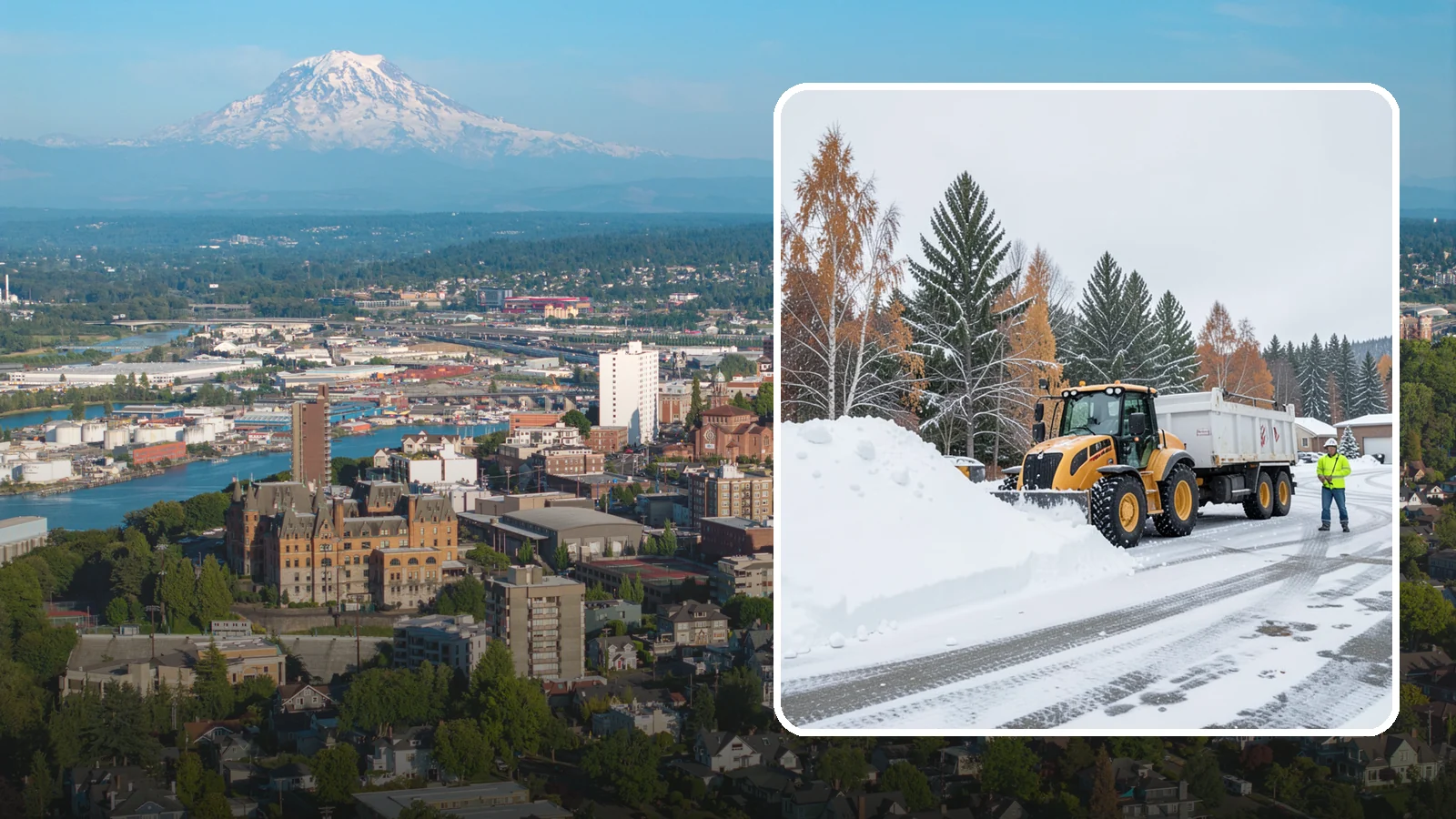 Off-Site Snow Hauling in Tacoma, Pierce County, WA - We transport snow completely off your property to an approved disposal location.