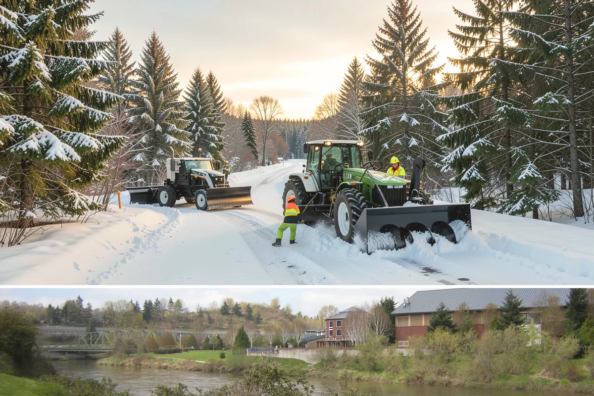 Off-Site Snow Hauling in Tukwila, King County, WA - Off-site snow hauling is called for after heavy or repeated storms leave a constrained property with no place to put more snow.