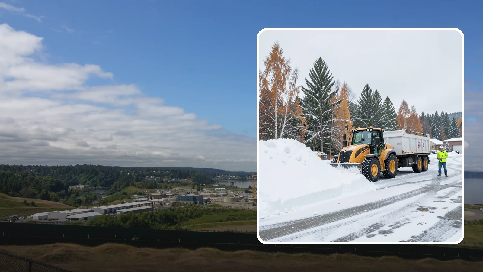 Off-Site Snow Hauling in University Place, Pierce County, WA - We transport snow completely off your property to an approved disposal location.
