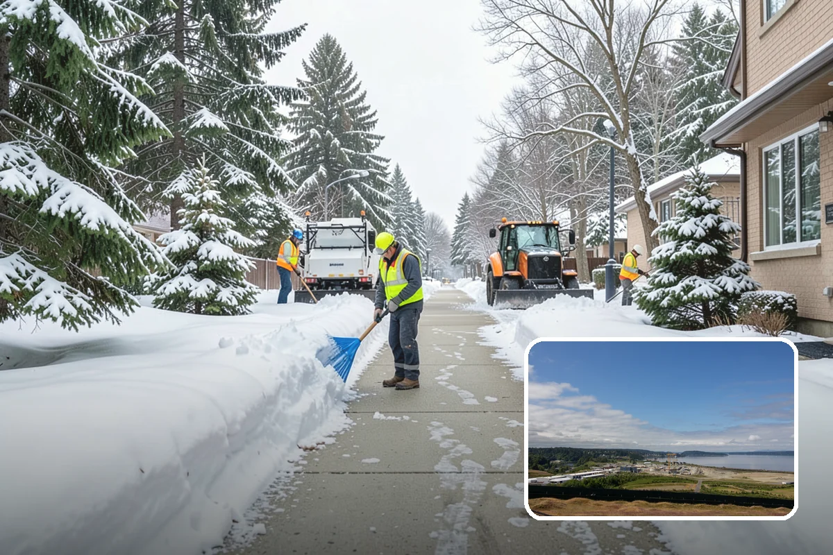 Off-Site Snow Hauling in University Place, Pierce County, WA - Removes snow entirely from space-constrained sites