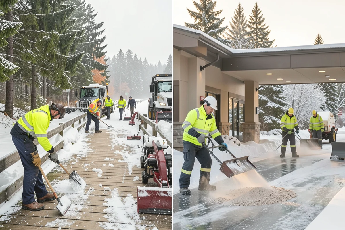 Off-Site Snow Hauling in University Place, Pierce County, WA - Estimate volume and required truckloads