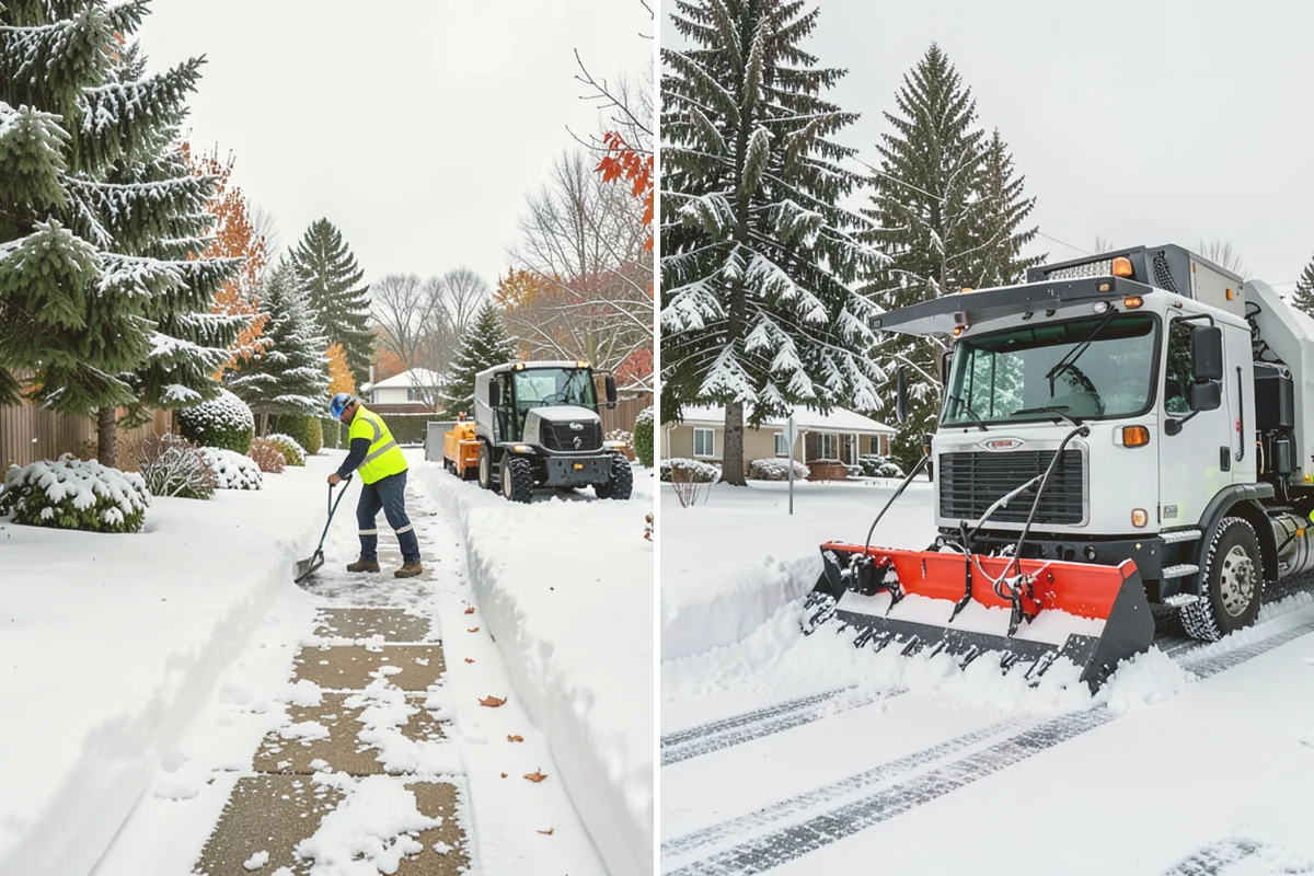 Office Building Deicing in Algona, King County, WA - Assess entrances, plaza walks, stairs, and parking with building management