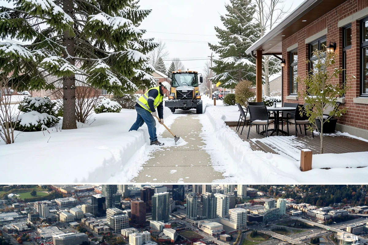 Office Building Deicing in Bellevue, King County, WA - Service is active from late fall through early spring, with the greatest demand during weekday freezing-rain events that threaten...
