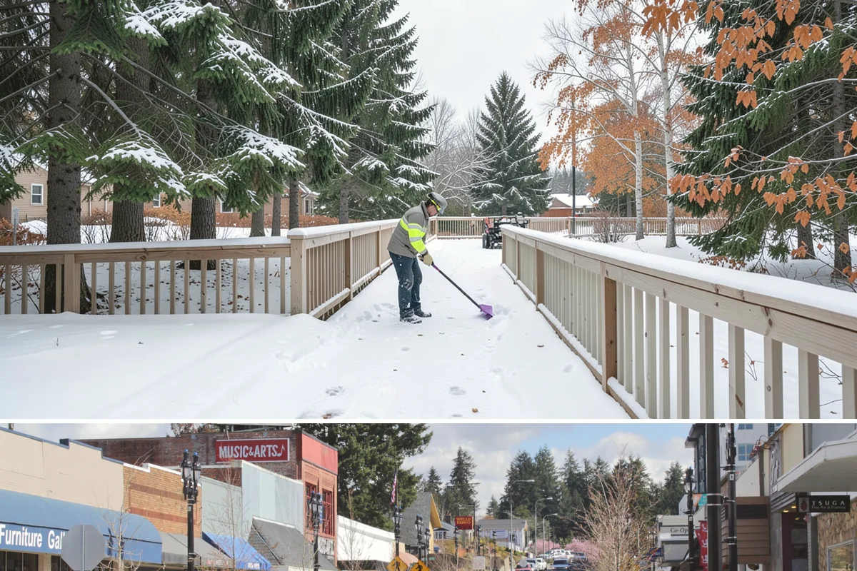 Office Building Deicing in Bothell, King County, WA - Service is active from late fall through early spring, with the greatest demand during weekday freezing-rain events that threaten...