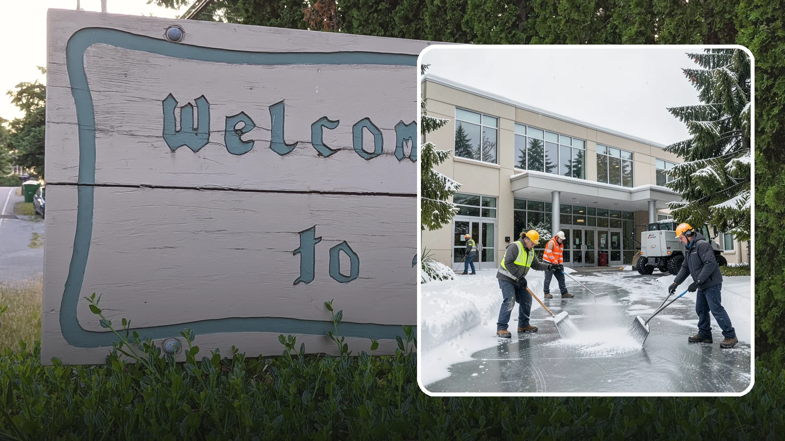 Office Building Deicing in Brier, Snohomish County, WA - Deicing that keeps office-building entrances, plaza walks, and employee lots clear so staff and clients arrive safely on frozen...