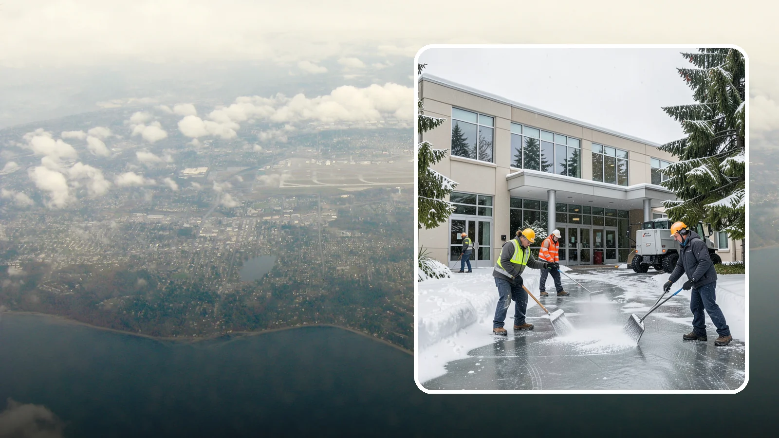 Office Building Deicing in Burien, King County, WA - Deicing that keeps office-building entrances, plaza walks, and employee lots clear so staff and clients arrive safely on frozen...