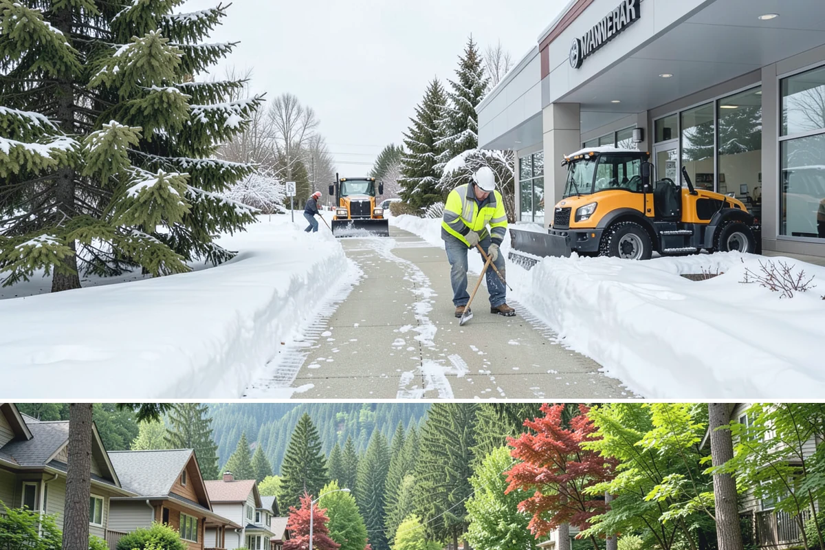 Office Building Deicing in Darrington, Snohomish County, WA - Service is active from late fall through early spring, with the greatest demand during weekday freezing-rain events that threaten...