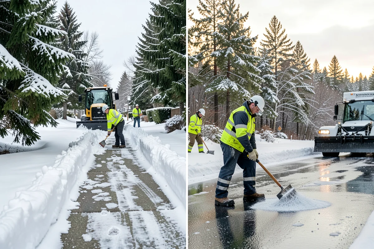 Office Building Deicing in DuPont, Pierce County, WA - Assess entrances, plaza walks, stairs, and parking with building management