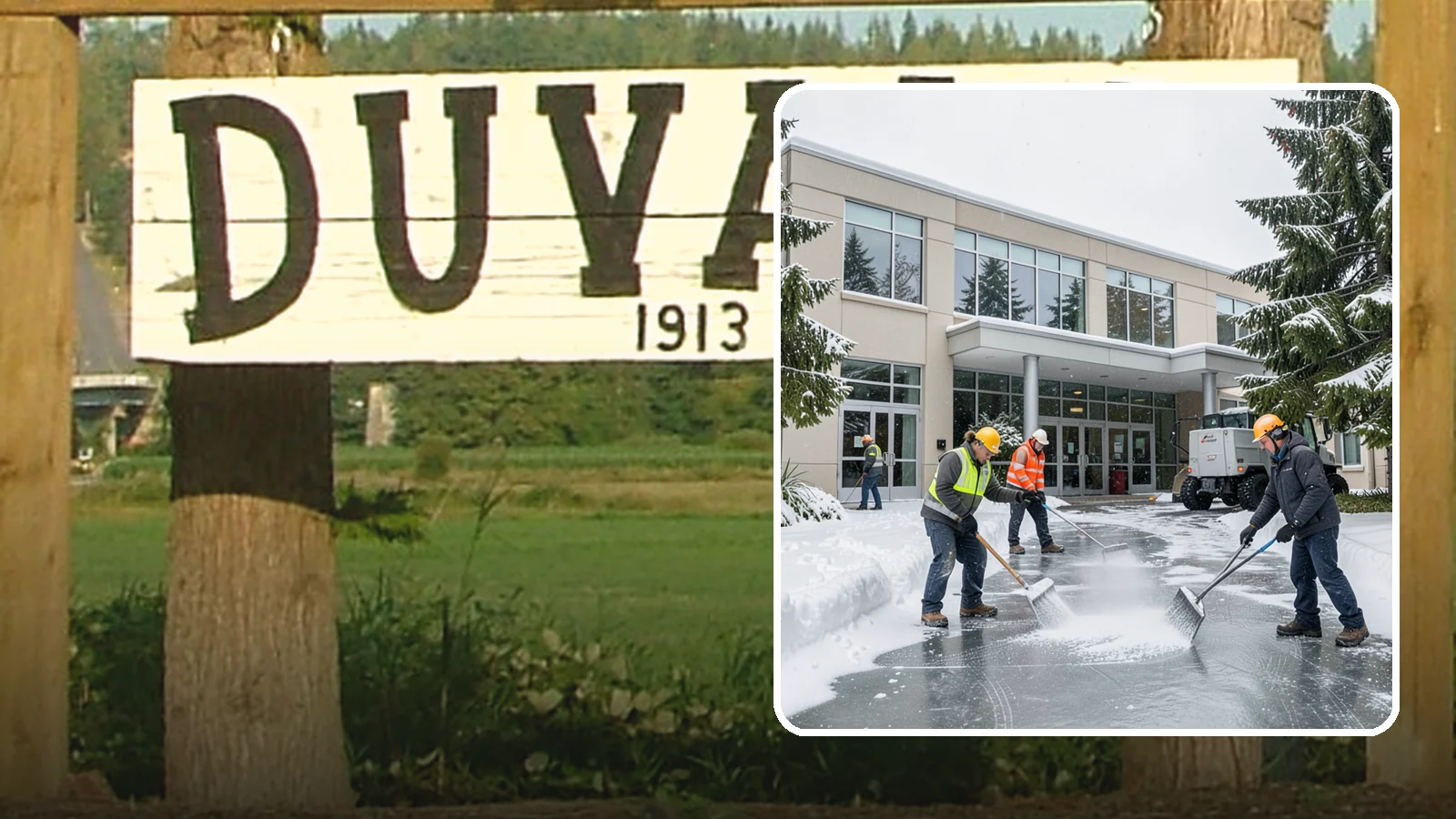 Office Building Deicing in Duvall, King County, WA - Deicing that keeps office-building entrances, plaza walks, and employee lots clear so staff and clients arrive safely on frozen...