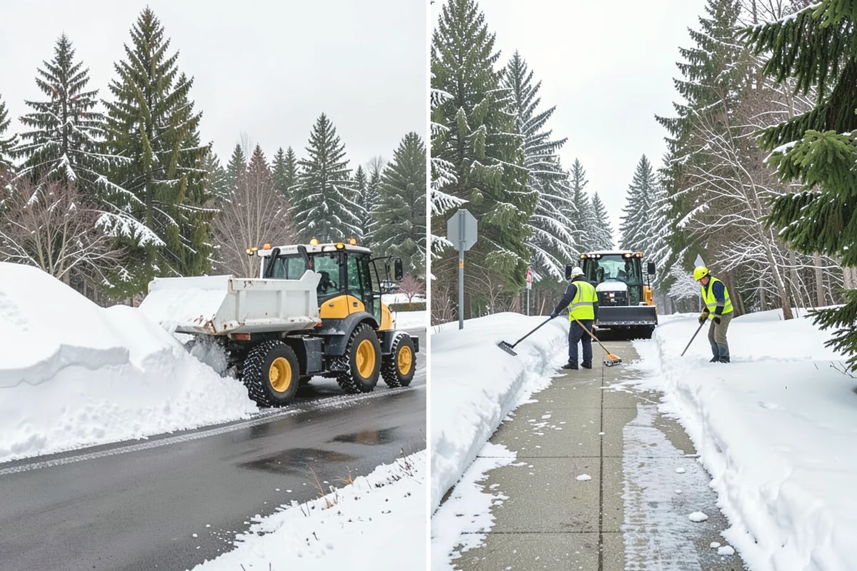 Office Building Deicing in Edgewood, Pierce County, WA - Assess entrances, plaza walks, stairs, and parking with building management