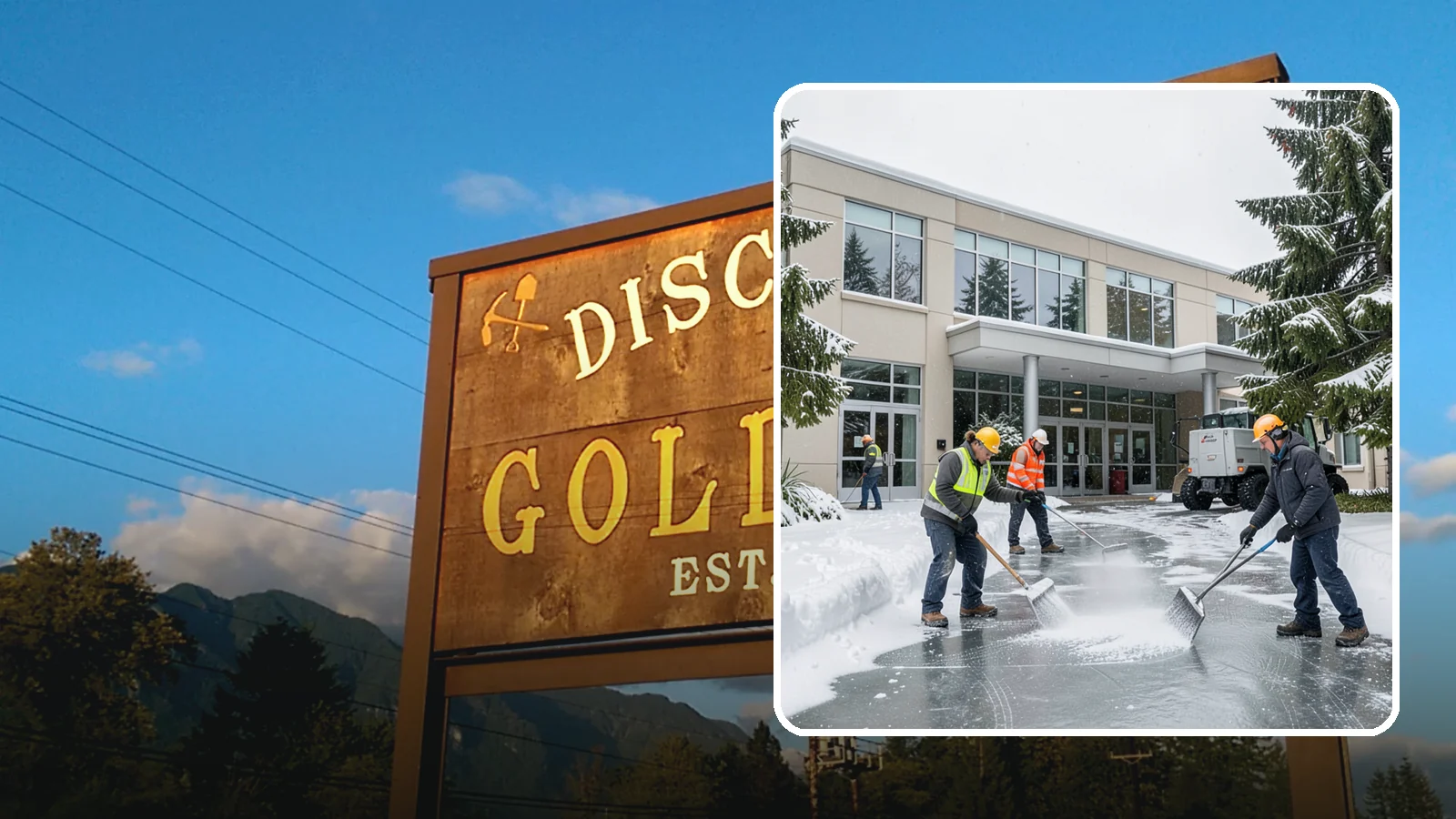 Office Building Deicing in Gold Bar, Snohomish County, WA - Deicing that keeps office-building entrances, plaza walks, and employee lots clear so staff and clients arrive safely on frozen...