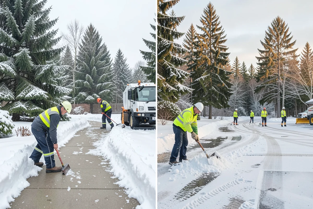 Office Building Deicing in Granite Falls, Snohomish County, WA - Assess entrances, plaza walks, stairs, and parking with building management