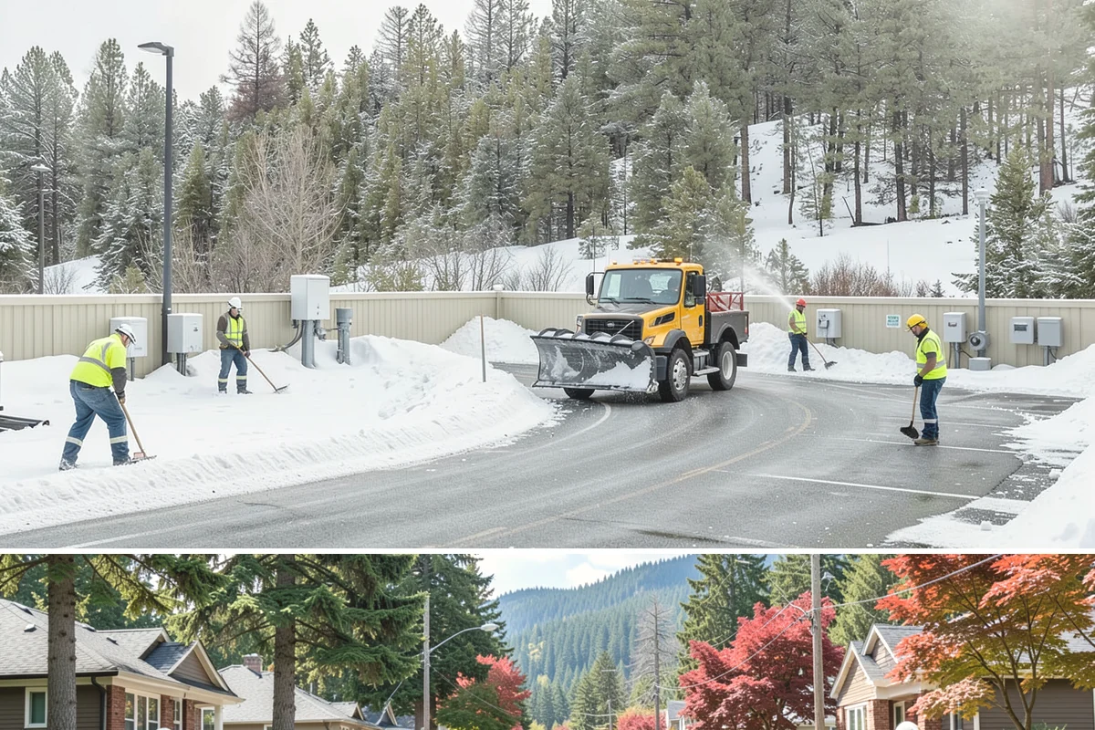 Office Building Deicing in Hunts Point, King County, WA - Service is active from late fall through early spring, with the greatest demand during weekday freezing-rain events that threaten...