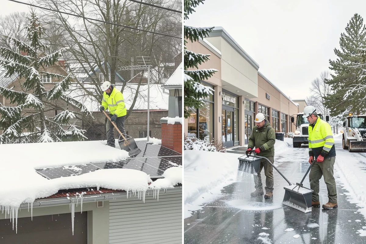 Office Building Deicing in Index, Snohomish County, WA - Assess entrances, plaza walks, stairs, and parking with building management