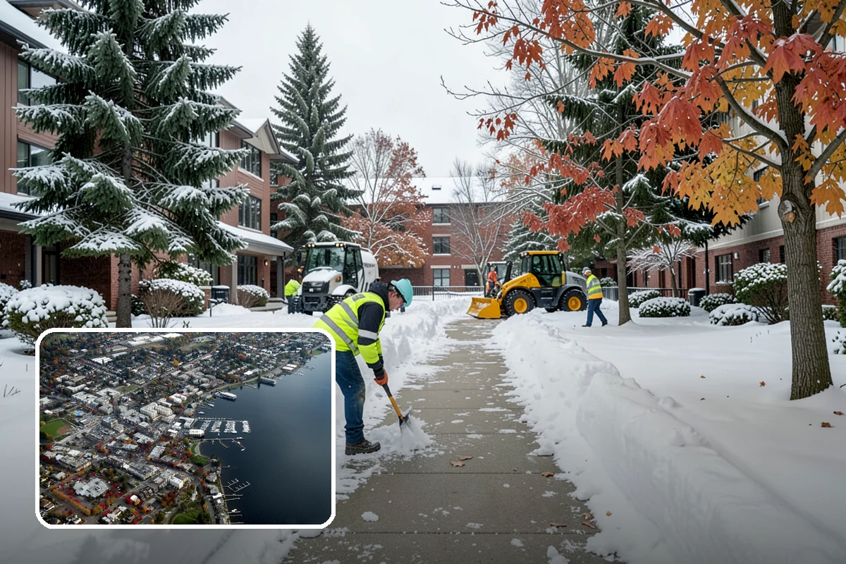 Office Building Deicing in Kirkland, King County, WA - Ensures a safe, professional entrance for staff and clients