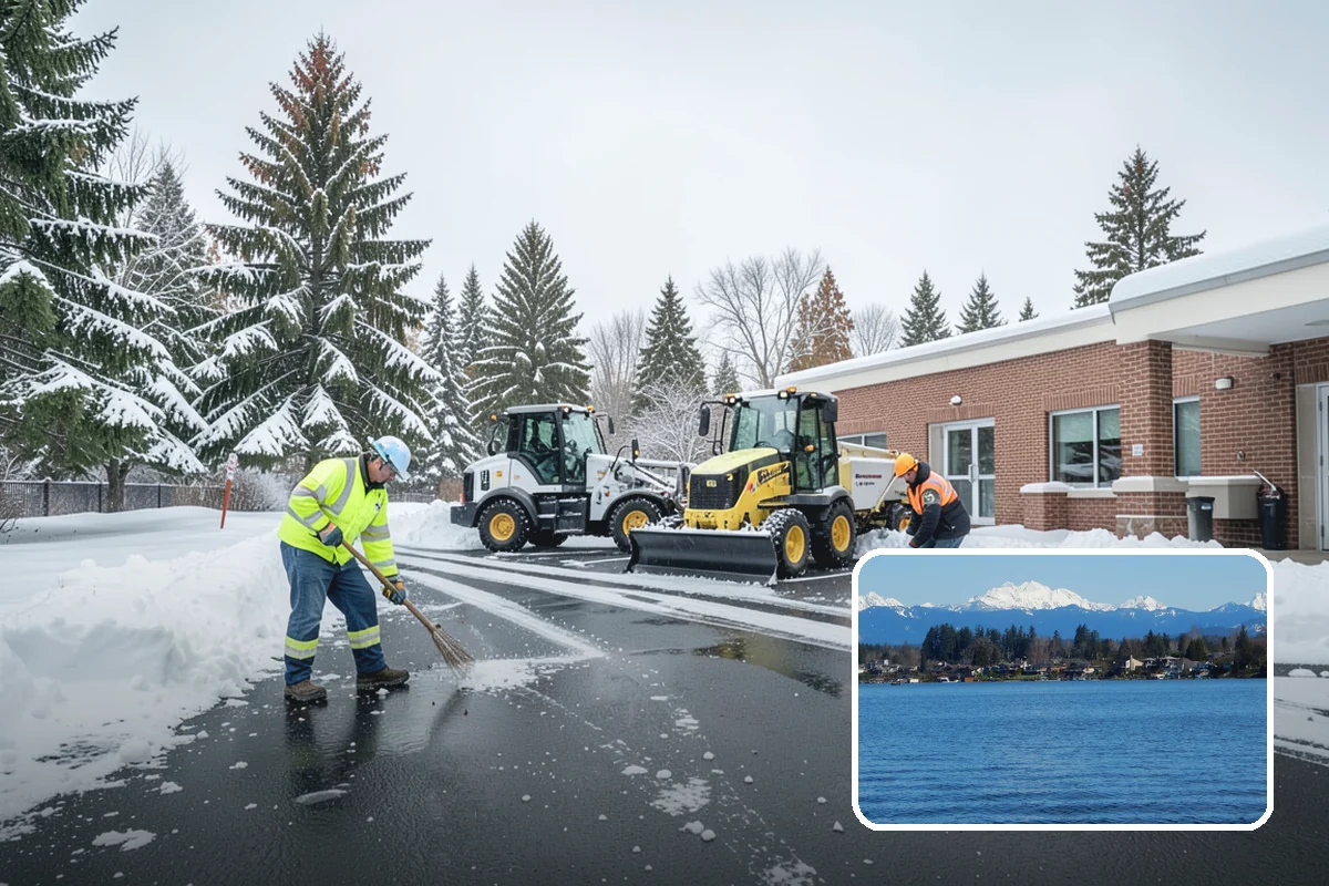 Office Building Deicing in Lake Stevens, Snohomish County, WA - Ensures a safe, professional entrance for staff and clients