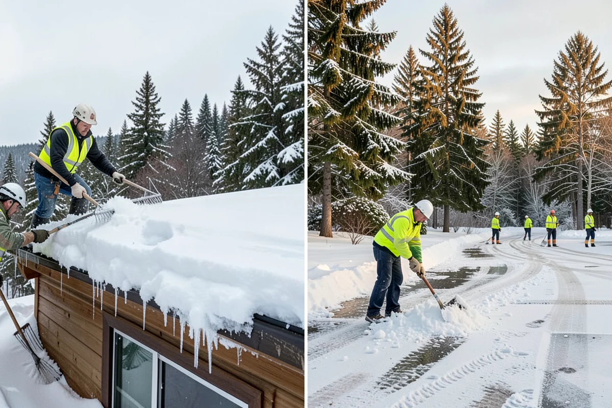 Office Building Deicing in Maple Valley, King County, WA - Assess entrances, plaza walks, stairs, and parking with building management