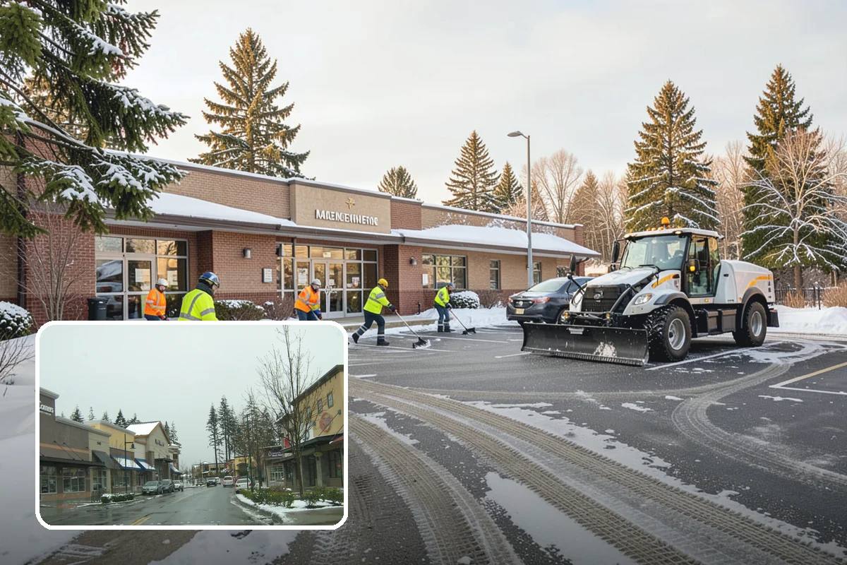 Office Building Deicing in Mill Creek, Snohomish County, WA - Ensures a safe, professional entrance for staff and clients