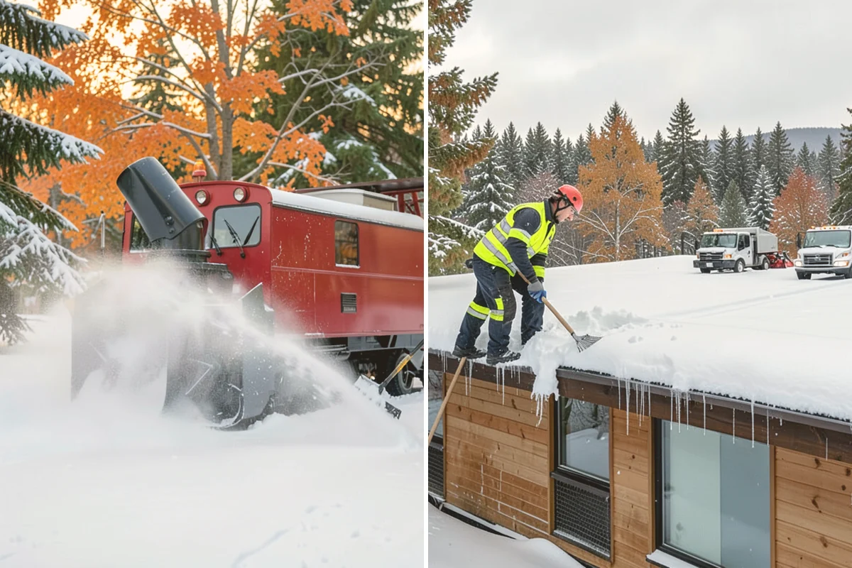Office Building Deicing in Newcastle, King County, WA - Assess entrances, plaza walks, stairs, and parking with building management