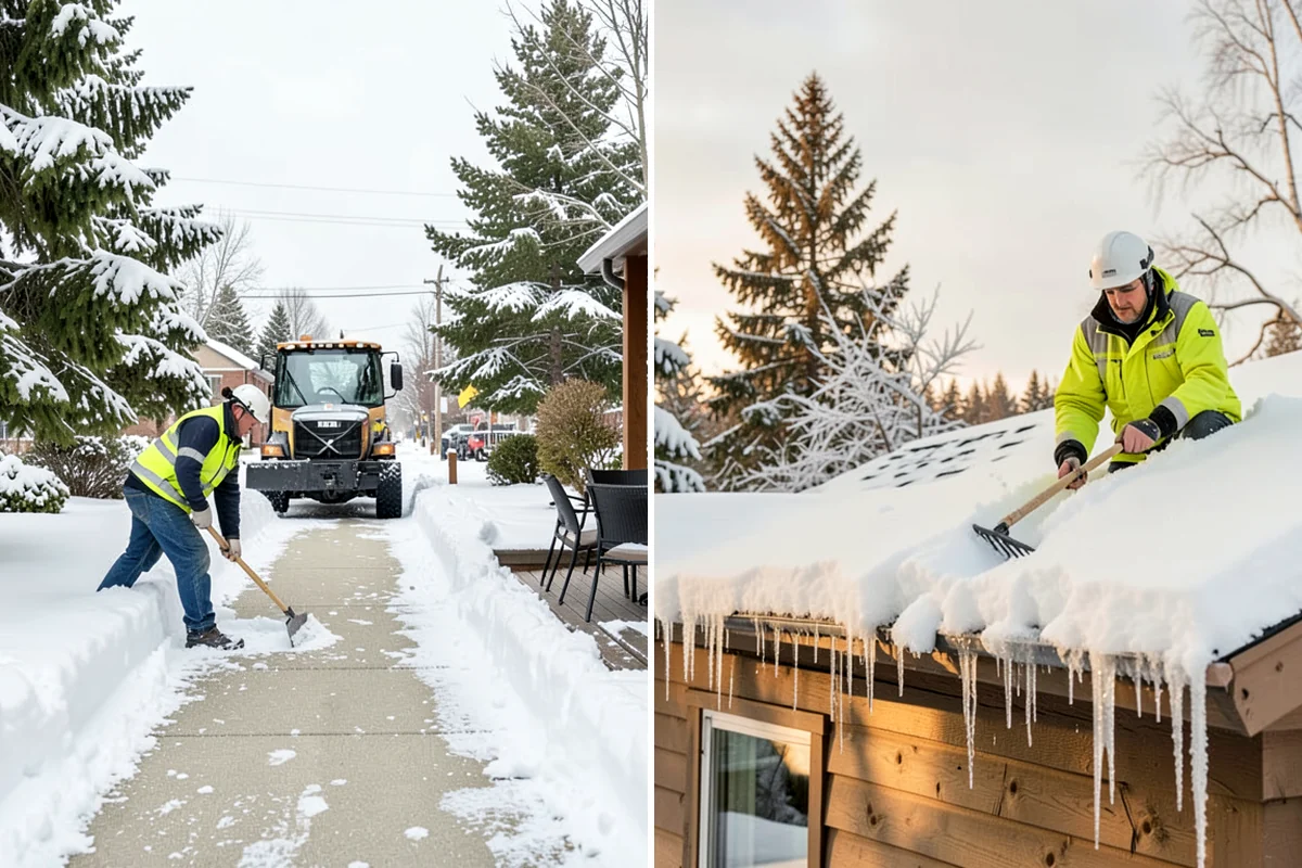 Office Building Deicing in Normandy Park, King County, WA - Assess entrances, plaza walks, stairs, and parking with building management