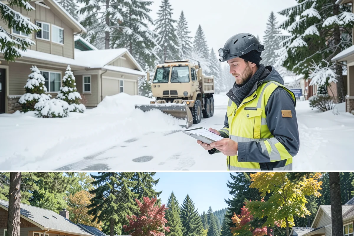 Office Building Deicing in Orting, Pierce County, WA - Service is active from late fall through early spring, with the greatest demand during weekday freezing-rain events that threaten...