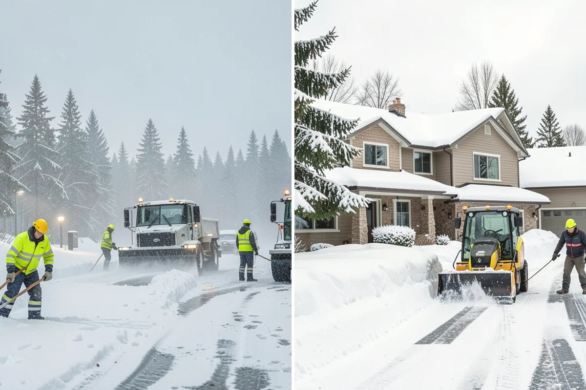 Office Building Deicing in Ruston, Pierce County, WA - Assess entrances, plaza walks, stairs, and parking with building management
