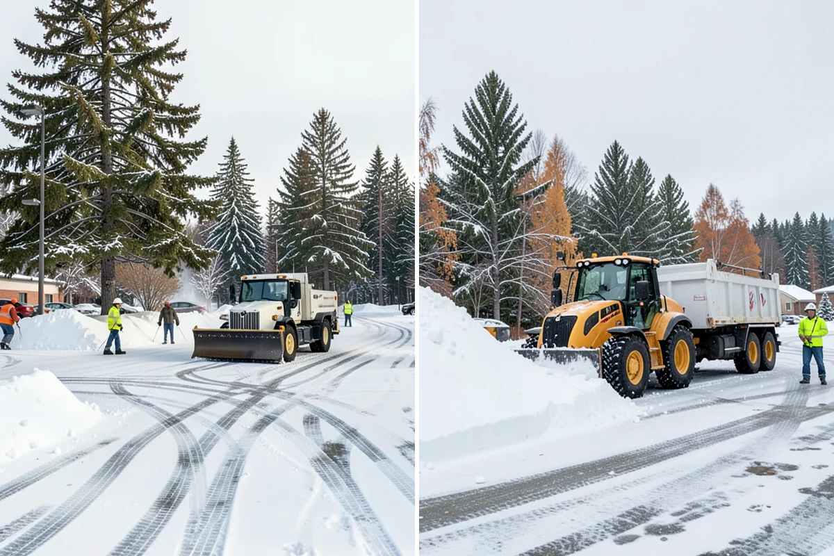 Office Building Deicing in Seattle, King County, WA - Assess entrances, plaza walks, stairs, and parking with building management