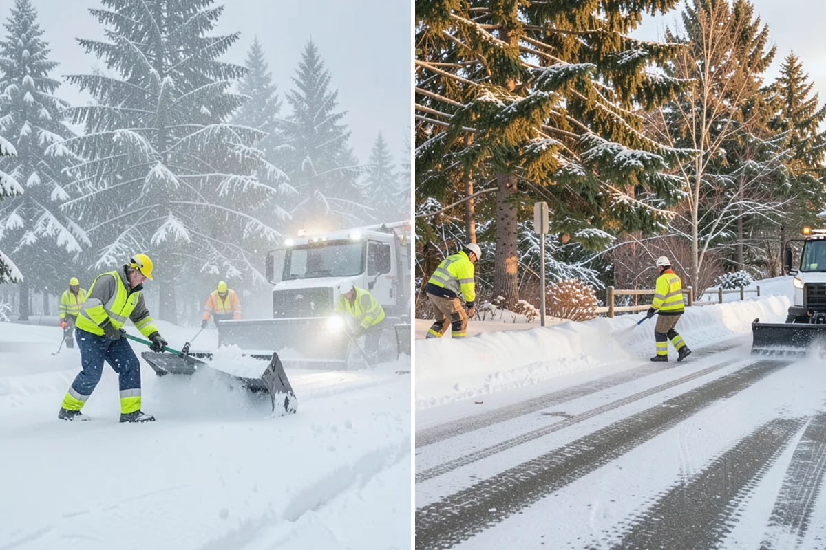 Office Building Deicing in Skykomish, King County, WA - Assess entrances, plaza walks, stairs, and parking with building management