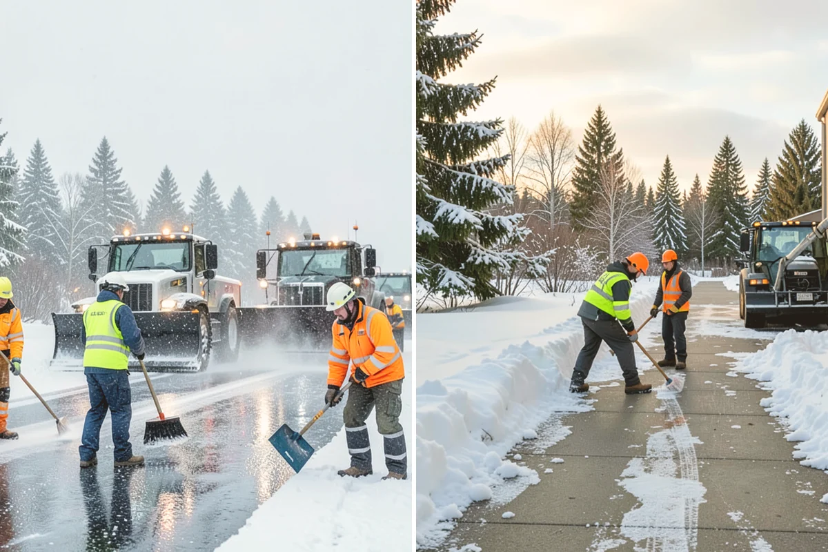 Office Building Deicing in Snohomish, Snohomish County, WA - Assess entrances, plaza walks, stairs, and parking with building management