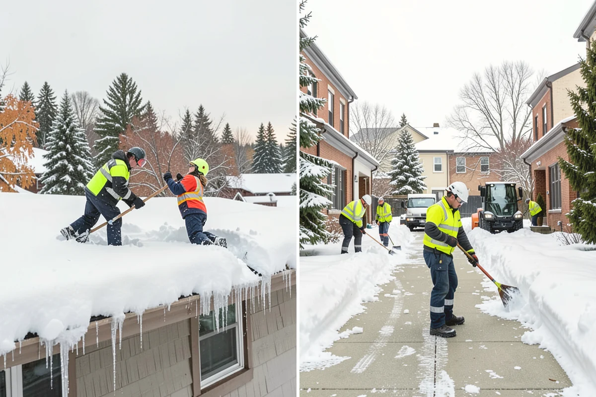 Office Building Deicing in Yarrow Point, King County, WA - Assess entrances, plaza walks, stairs, and parking with building management
