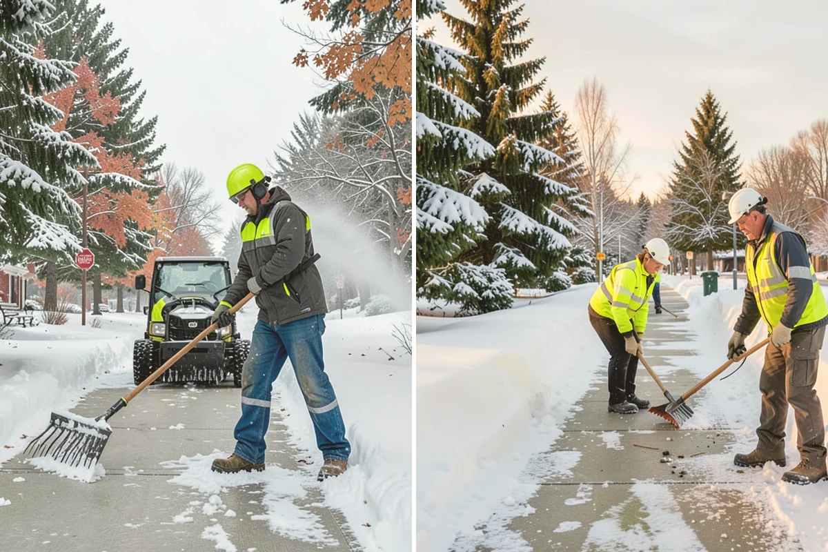 Office Building Parking Lot Snow Removal in Algona, King County, WA - Establish start-of-business timing and priority entrances with building management